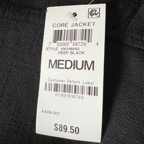 INC International Concepts Womens Black Puff Shoulder Blazer One Button size M - Picture 12 of 13